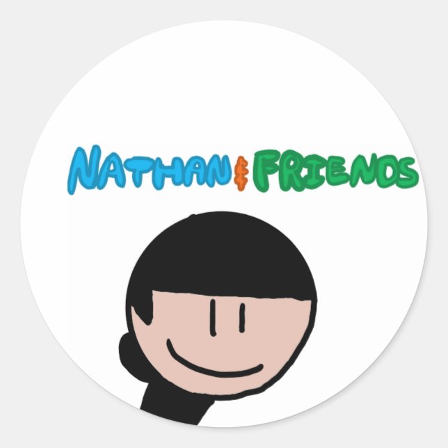 Rond Nathan et ses amis - Sticker Shawn (Devant)
