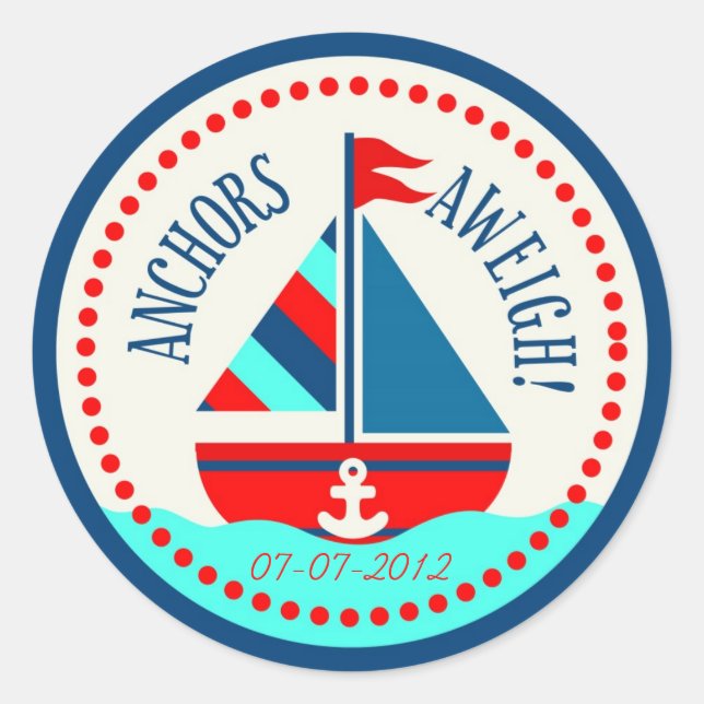 Rond Navires Ahoy ! Sticker B (Devant)