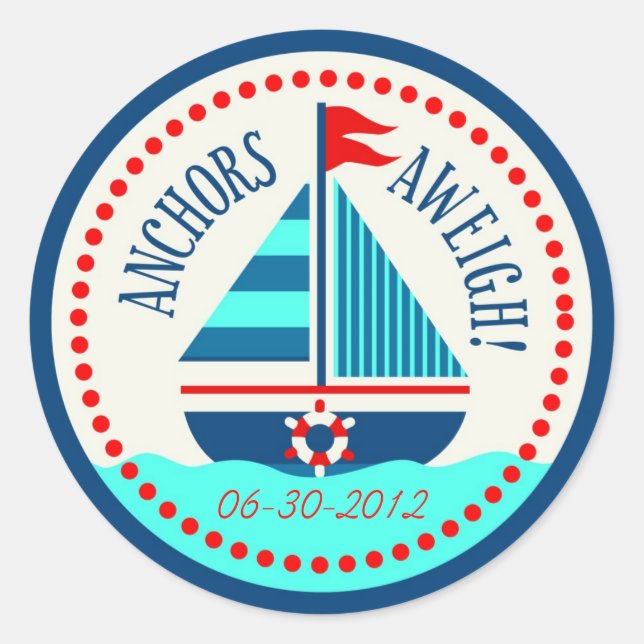 Rond Navires Ahoy! Sticker C (Devant)