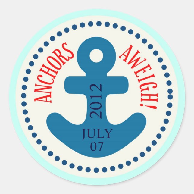 Rond Navires Ahoy! Sticker D (Devant)