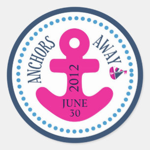 Rond Navires Ahoy ! Sticker pour fille D