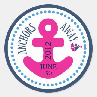 Rond Navires Ahoy ! Sticker pour fille D