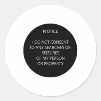 Rond Ne pas me rechercher Sticker