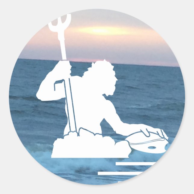 Rond Neptune sur le Sticker de la Mer (Devant)