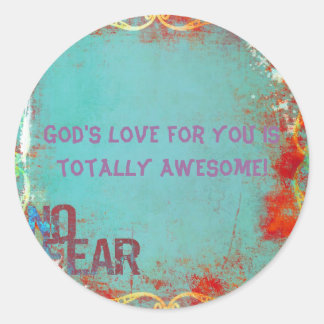 Rond No Fear sticker
