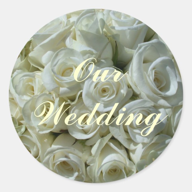 Rond Notre Sticker Mariage (Devant)