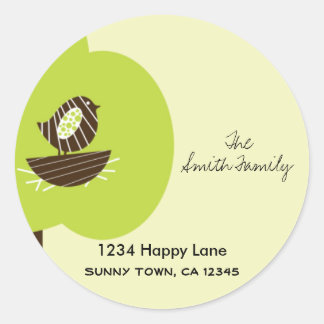 Rond Nouveau Sticker de nid
