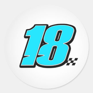 Rond Numéro 18 - Sticker