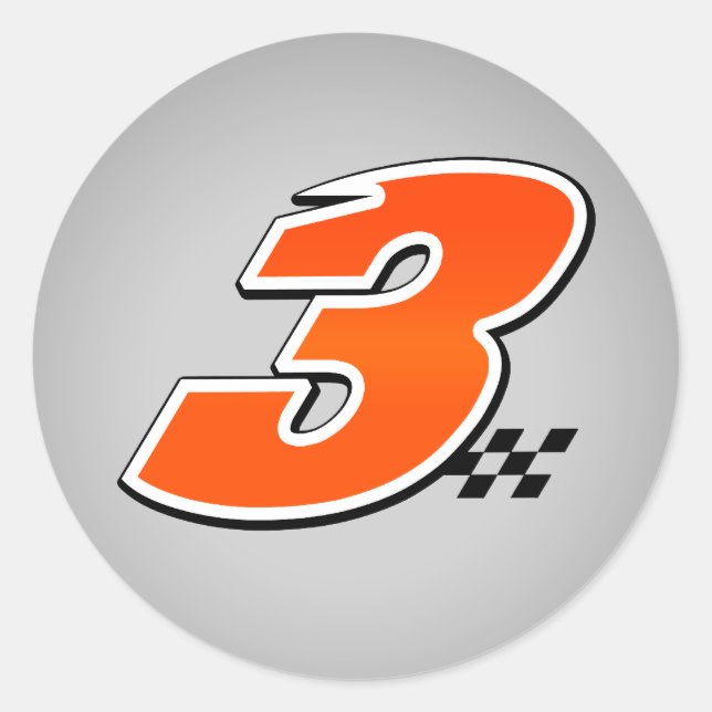Rond Numéro 3 - Sticker (Devant)