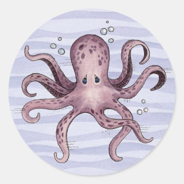 Rond Octopus - Sticker (Devant)
