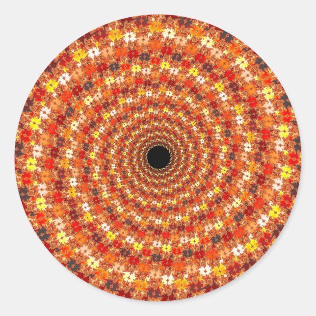 Rond Orbe Hypno - Sticker Fractal (Devant)