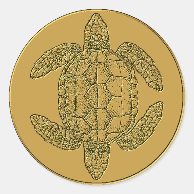 Rond Ordre ancien du Sticker à deux têtes de tortues (Devant)