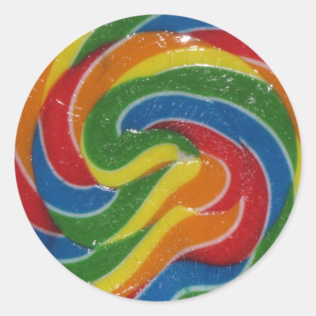 Rond OUAH . C'est un énorme Sticker Flippin Lollipop (Devant)