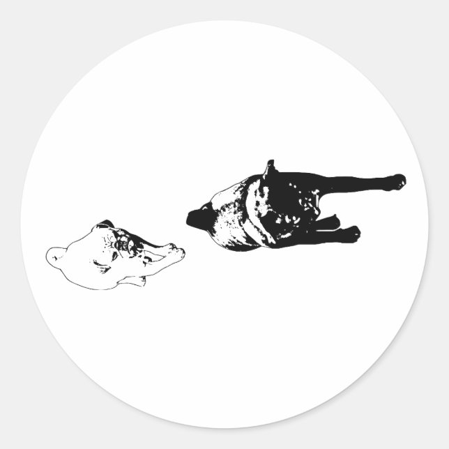 Rond Paire audacieuse, accent de sticker joyeux (Devant)
