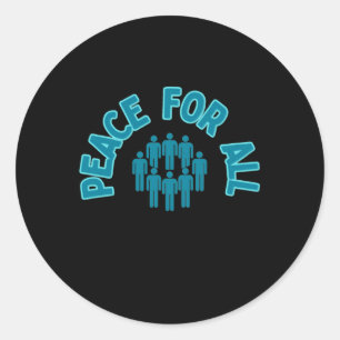 Rond Paix pour tous Sticker Sticker Paix un monde