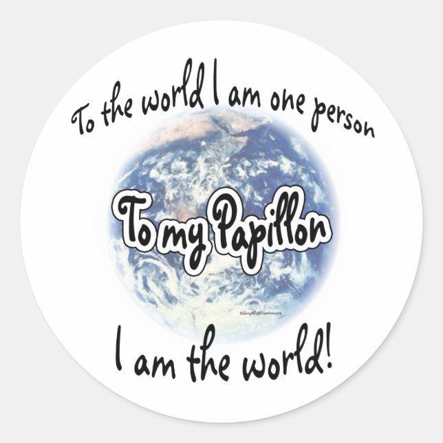 Rond Papillon World 2 - Sticker (Devant)