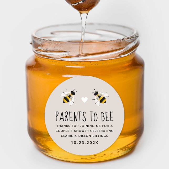 Rond Parents à Bee Douche Favoriser Sticker (Créateur téléchargé)