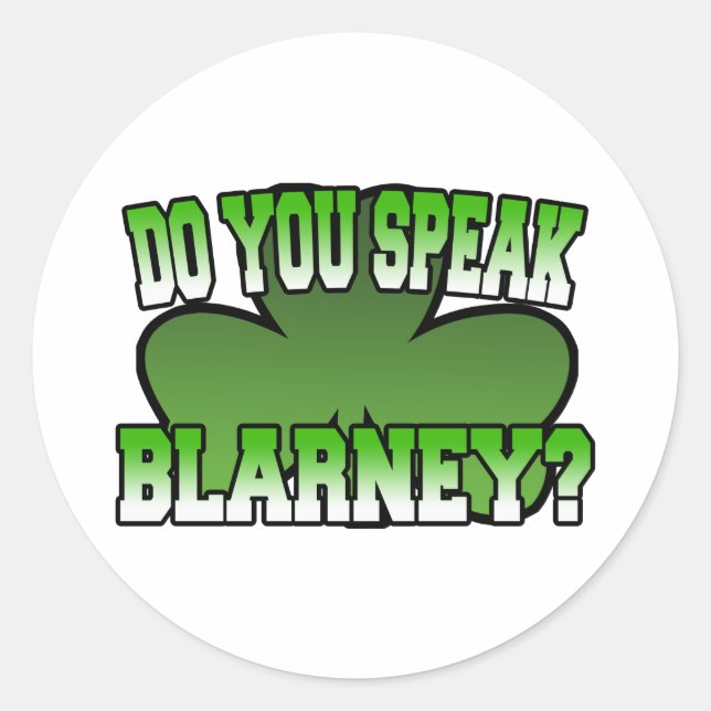 Rond Parlez-vous Sticker Blarney (Devant)