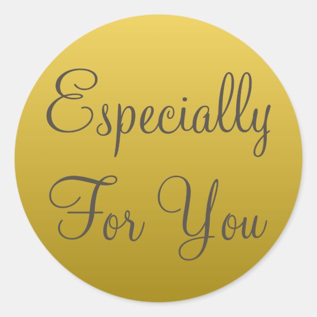 Rond Particulièrement Pour Vous Balises Cadeaux Sticker (Devant)