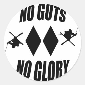 Rond Pas de voyants Pas de sticker de skieur gloire