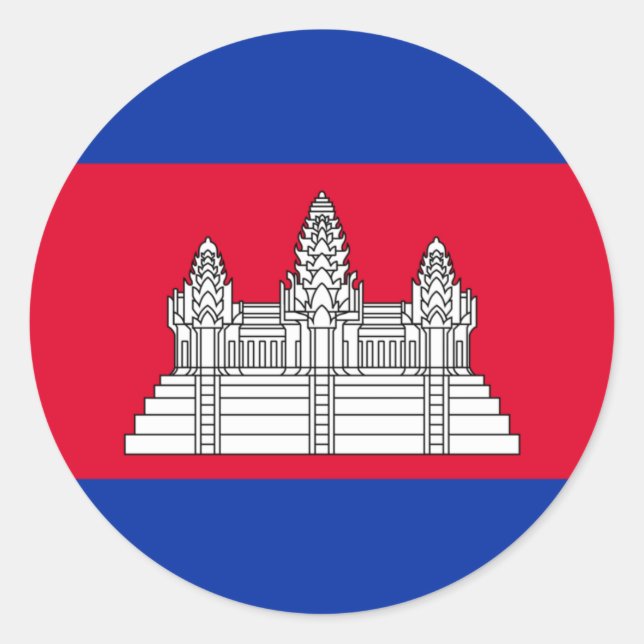 Rond Pavillon cambodgien Sticker (Devant)