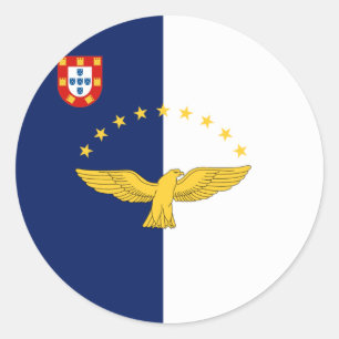 Rond Pavillon des îles Açores Sticker