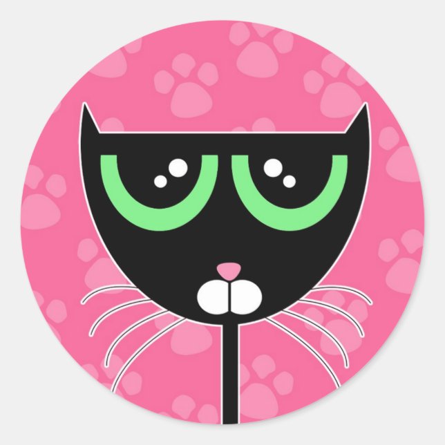 Rond PAWS Pink - Sticker (Devant)
