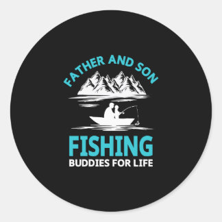 Rond Père Et Fils Les Épouses De Pêche Pour Sticker À V