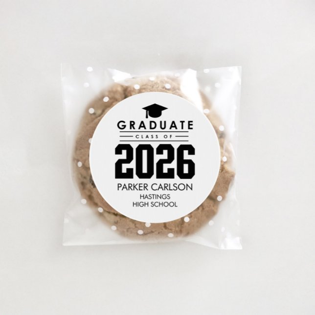 Rond Personalized Class of 2026 Graduation Sticker (Créateur téléchargé)