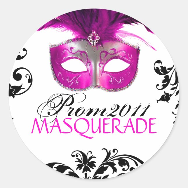 Rond Petit - Sticker Masquerade Classique (Devant)