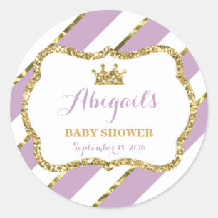 Rond Petit Sticker Princesse, Violet, Parties scintilla