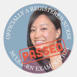 Rond photo personnalisée Sticker 3 pouces grand infirmi