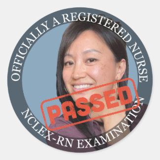 Rond photo personnalisée Sticker 3 pouces grand infirmi