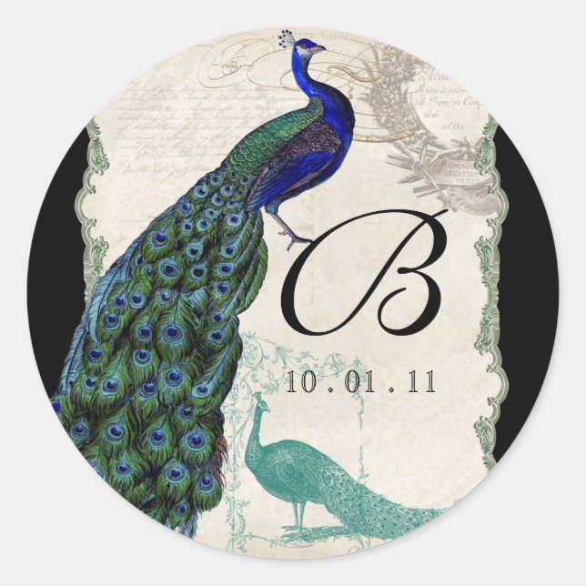 Rond Pic vintage 5 - Sceau Mariage ou Sticker (Devant)