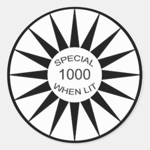 Rond Pinball spécial quand Sticker Lit