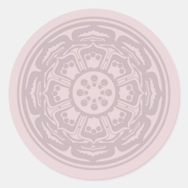 Rond pink_lotus - Lg. Sticker (Devant)