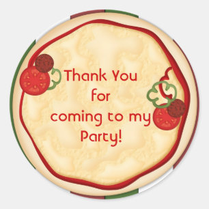 Rond Pizza Sticker