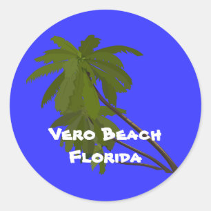 Rond Plage de Vero, Floride, Sticker de palmiers
