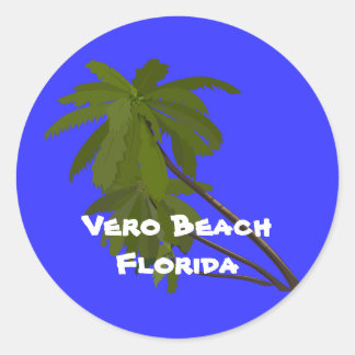 Rond Plage de Vero, Floride, Sticker de palmiers