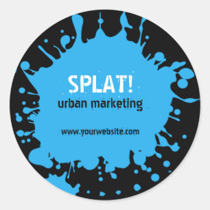 Rond Plat ! Sticker bleu