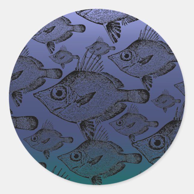 Rond Poisson sanglier - Sticker (Devant)