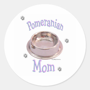 Rond Pomeranian Mom - Sticker