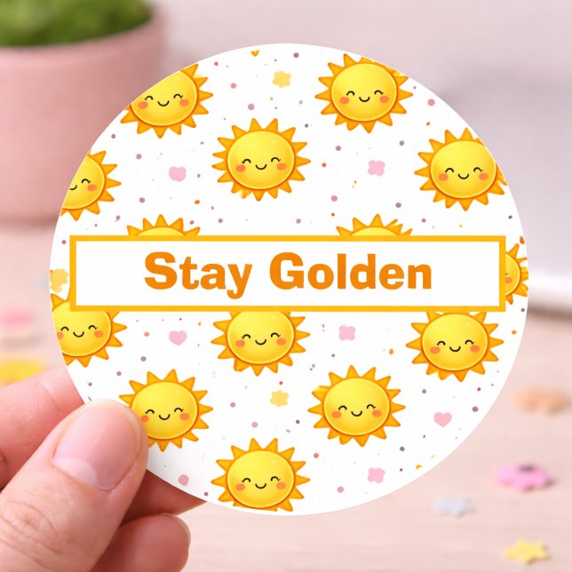 Rond Positive Quote Sticker | Bright Colorful Design (Créateur téléchargé)