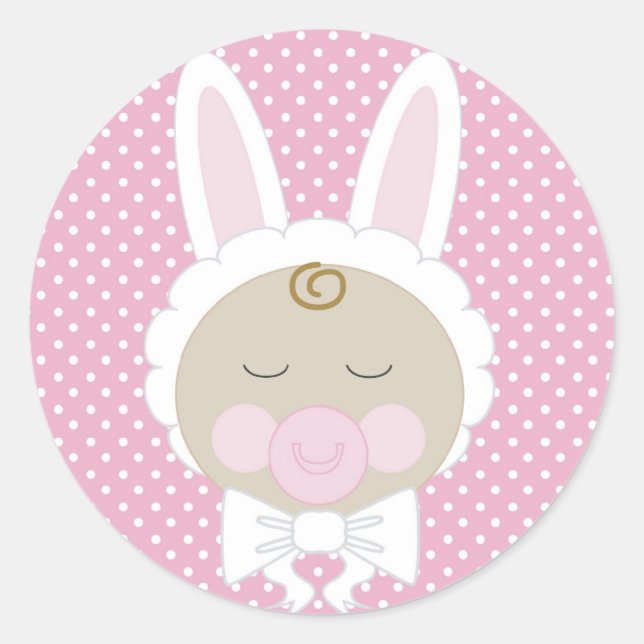 Rond Premier Sticker de Pâques pour bébé (Devant)