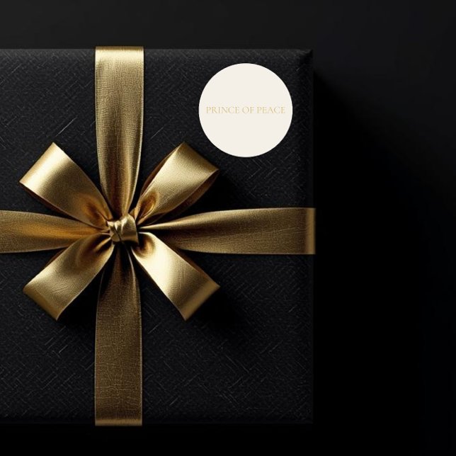 Rond PRINCE OF PEACE Cream Christmas Sticker #2 (Créateur téléchargé)