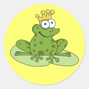 Rond Prince Sticker de grenouille