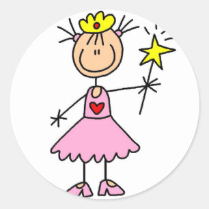 Rond Princesse Avec Sticker À Baguette