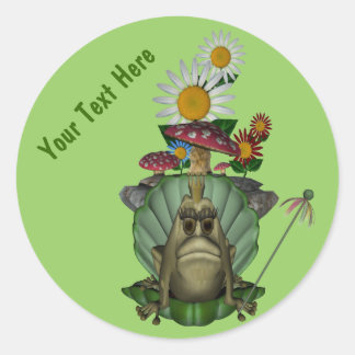Rond Princesse de grenouille sur Sticker mignon Trone