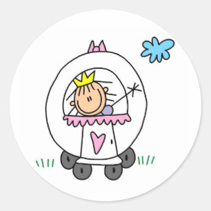 Rond Princesse En Sticker De Transport