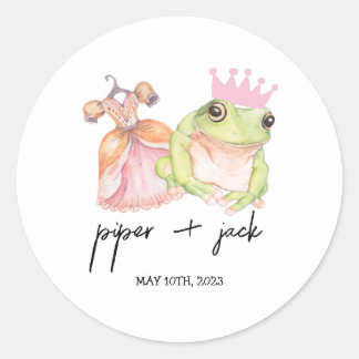 Rond Princesse + La Grenouille - Couleur - Sticker de p